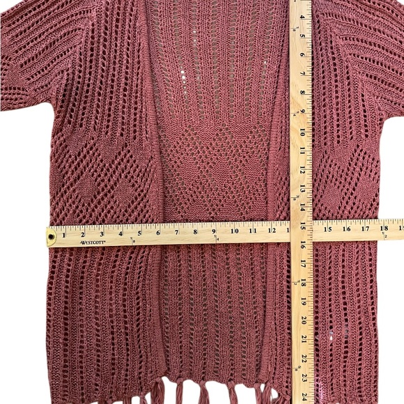 Open Knit Cardigan Sweater by Knox Rose size Small - Picture 6 of 7